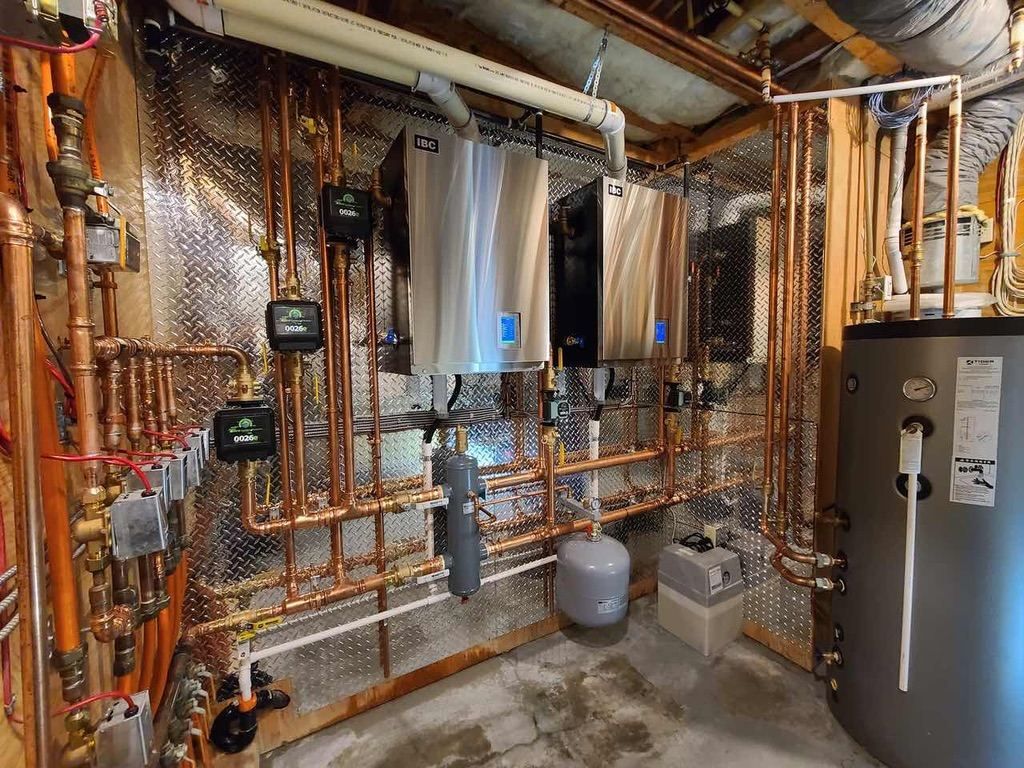 IBC dual boiler system with full copper piping and indirect tank
