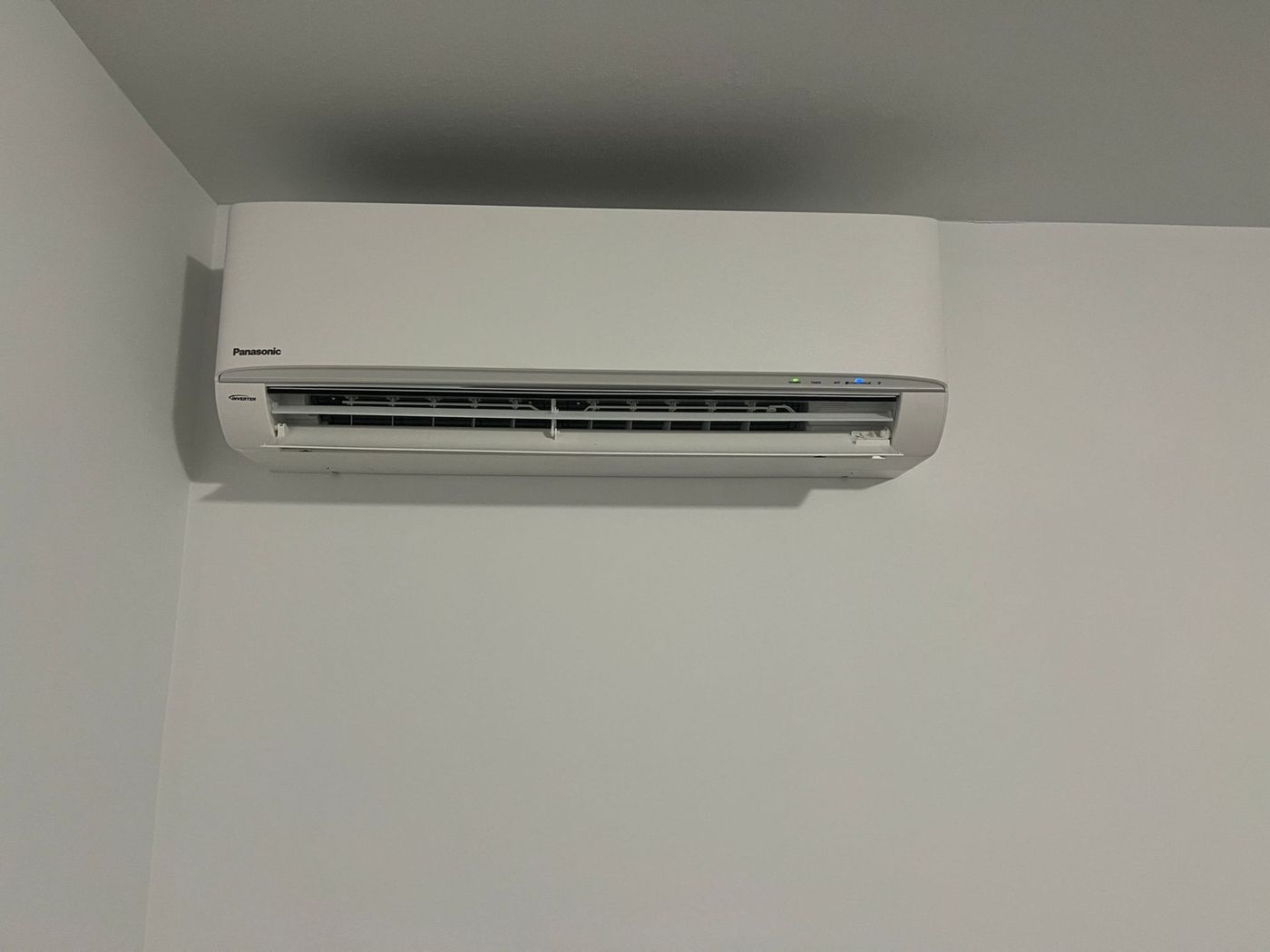 Panasonic inverter ductless mini-split indoor head unit installed on wall — 360 Install Solution